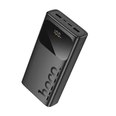 Power Bank Hoco J144A 30000mAh 1xUSB-C 1xMicro USB 2xUSB-A 5V/2A and LED Screen for Battery Level Black