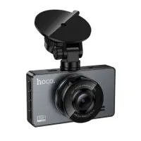 Windshield Cam Hoco DV14 720p HD 200mAh Wide Angle Lens 120° 3" Display Supports MicroSD Card up to 64GB Black
