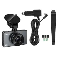 Windshield Cam Hoco DV14 720p HD 200mAh Wide Angle Lens 120° 3" Display Supports MicroSD Card up to 64GB Black