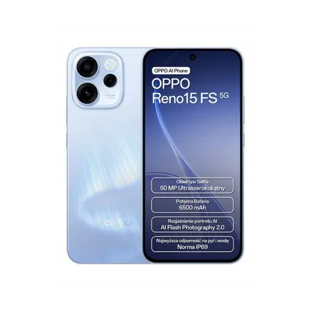 Oppo Reno15 FS 5G Dual Sim 6.57" 8GB/512GB IP68 Aurora Blue