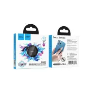 Mobile Phone Metallic Ring Holder Hoco DCA64 with 360° Rotation Black