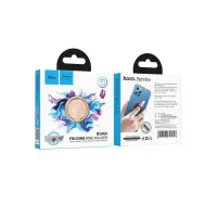 Mobile Phone Metallic Ring Holder Hoco DCA64 with 360° Rotation Light Pink