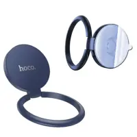 Mobile Phone Metallic Ring Holder Hoco DCA64 with 360° Rotation Dark Blue