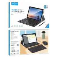 Tablet Hoco. A15 10.1" 4G 6GB/128GB Super Thin MicroSD Android 14 4000mAh with Keyboard Case and Pen Silver