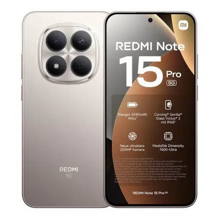 Xiaomi Redmi Note 15 Pro 5G Dual Sim 6.83" 12GB/512GB IP68 Titanium Color