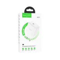 Travel Charger Hoco. DC71 1xUSB-C PD25W QC White