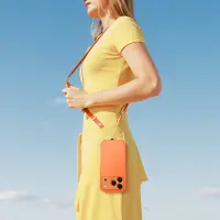 Universal Strap Hoco GH11 for Mobile Phone Case Woven with Zinc Alloy Details Orange