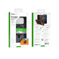 Hoco Premium Rotating Magsafe Case for Apple iPhone 17 Pro Max with Built-in Stand Black