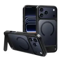 Hoco Premium Vip Magsafe Case for Apple iPhone 17 Pro with Built-in Stand Black