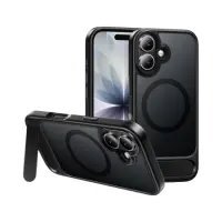 Hoco Premium Vip Magsafe Case for Apple iPhone 17 with Built-in Stand Black