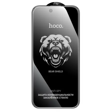 Hoco Bear Shield A888 HD 4H 0.4mm Tempered Glass Large Arc 28 Degrees Privacy Protection for Apple iPhone Air