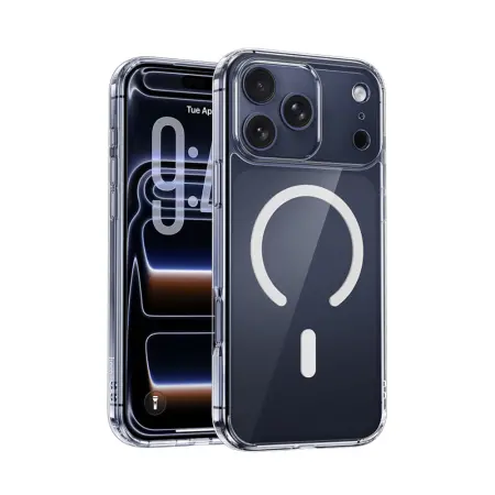 Case Hoco TPU Magnetic Series Airbag Anti-fal for Apple iPhone 17 Pro Transparent