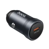 Car Charger Hoco Z62A Mini QC PD30W 1xUSB-C QC Alluminum Alloy Black