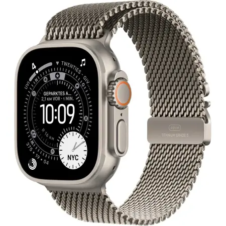 Apple Watch Ultra 3 49mm GPS eSIM NFC IP6X Titanium Case Natural with Natural Titanium Milanese Loop