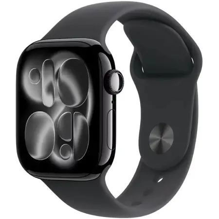 Apple Watch Series 11 5G (2025) Aluminum 42mm GPS eSIM NFC IP6X  Aluminum Case Jet Black with Black Sport Band