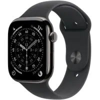 Apple Watch Series 11 5G (2025) Aluminum 42mm GPS eSIM NFC IP6X Aluminum Case Slate with Black Sport Band