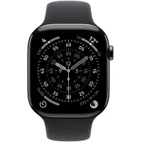 Apple Watch Series 11 5G (2025) Aluminum 42mm GPS eSIM NFC IP6X Aluminum Case Slate with Black Sport Band