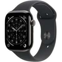 Apple Watch Series 11 5G (2025) Aluminum 42mm GPS eSIM NFC IP6X Aluminum Case Slate with Black Sport Band