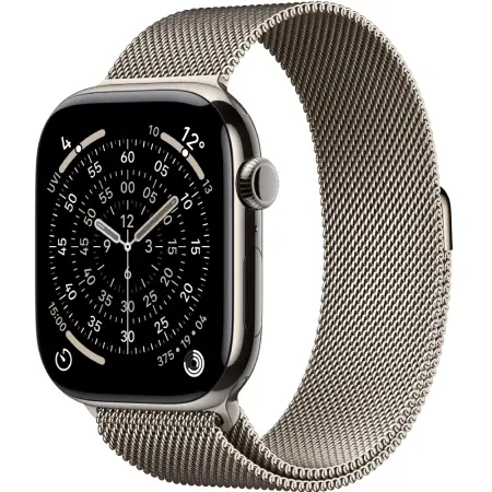Apple Watch Series 11 5G (2025) Aluminum 46mm GPS eSIM NFC IP6X Aluminum Case Natural with Natural Milanese Loop