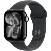 Apple Watch Series 11 5G (2025) Aluminum 42mm GPS eSIM NFC IP6X  Aluminum Case Jet Black with Black Sport Band