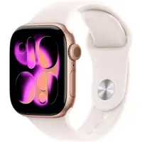 Apple Watch Series 11 5G (2025) Aluminum 46mm GPS eSIM NFC IP6X  Aluminum Case Rose Gold with Light Blush Sport Band