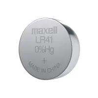 Buttoncell Maxell LR41 AG3 1.5V Pcs. 10 with Perferated Packaging