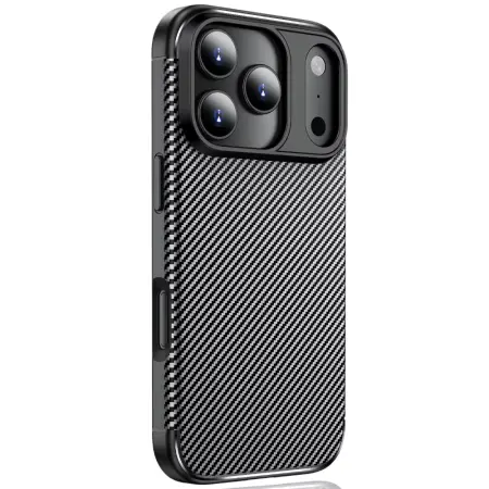 Case Ancus AutoFocus Carbon Fiber για Apple iPhone 17 Pro Max Black