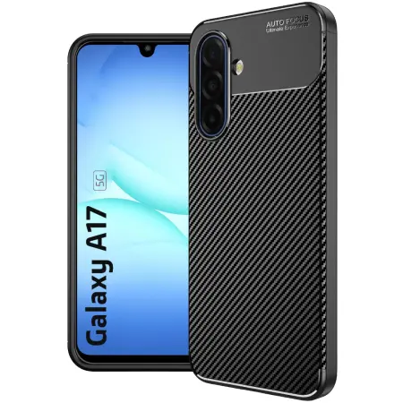 Case Ancus AutoFocus Carbon Fiber για Samsung SM-A176 Galaxy A17 5G M176 M17 5G Black