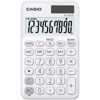 Calculator Dual 10 Digits LCD Display Casio SL-310UC-WE White