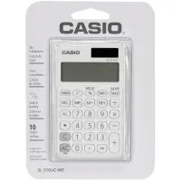 Calculator Dual 10 Digits LCD Display Casio SL-310UC-WE White
