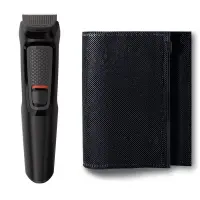 Trimmer Philips MG3710/15 Multigroom Series 3000 Cordless 6 in 1 for the Face with Nose Attatchment and 4 Different Length Combs Black