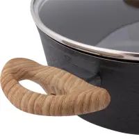 NATUR Aluminum Non-stick Cookware Set 3pcs Lamart LT1282 Black