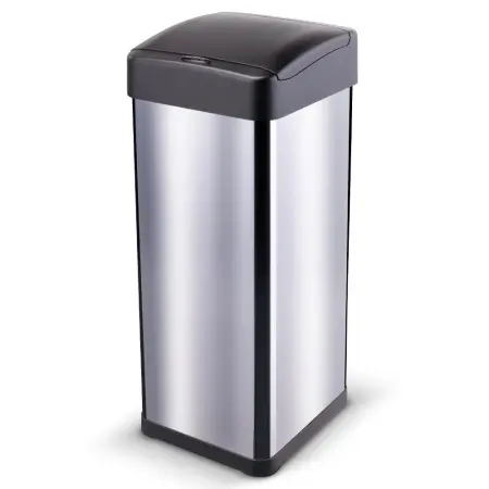 Stainless Steel Waste Bin with Photocell 50lt SENSOR Lamart LT8107 Silver/Black