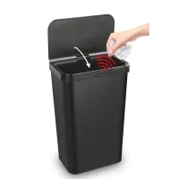 Plastic Waste Bin with Photocell 50lt SENSOR Lamart LT8110 Black