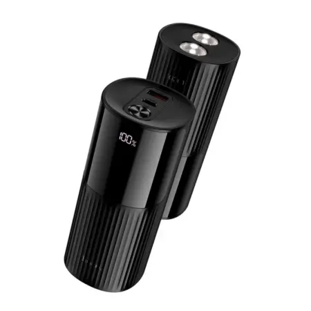 Power Bank Hoco J150 Stream 20000mAh 1xUSB-A 22.5W 1xUSB-C PD20W Digital LED Display and Flashlight Black