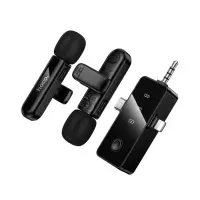 Dual Microphones Wireless Hoco L20C Fair Lavalier USB-C AUX Lightning 2.4Ghz Range 15m Digital Noise Cancellation ENC up to 7Hrs Usage
