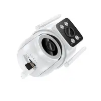 Hoco Wi-Fi  D9 Outdoor PTZ Full HD Dual Lens Camera IR-CUT for Day and Night Mode Monitoring TF Card up to 128Gb