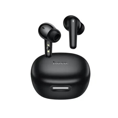 Wireless Hands Free Hoco EQ100 Intelligent TWS ANC Dual Microphone v6.0 500mAh 10Hrs Talk Time  and AI Translation in 134 Languages and Built-in Phone Stand Black