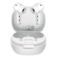 Wireless Hands Free Hoco EQ100 Intelligent TWS ANC Dual Microphone v6.0 500mAh 10Hrs Talk Time  and AI Translation in 134 Languages and Built-in Phone Stand White