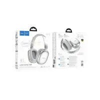 Wireless Hands Free Hoco W73 Graceful HiFi Audio v6.0 400mAh 45h Talk Time AUX USB-C Silver