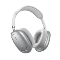 Wireless Stereo Headphones Hoco W68 Calma HiFi Audio ANC v6.0 400mAh 45h Talk Time AUX USB-C Silver