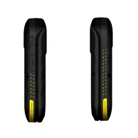 Noozy Hero 4G Dual Sim with Dual Display 2.4"+1.44" Bluetooth Torch 1200mAh Battery IP68 Black-Yellow