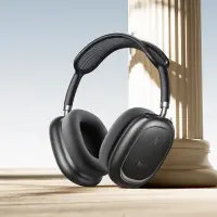 Wireless Stereo Headphones Hoco W68 Calma HiFi Audio ANC v6.0 400mAh 45h Talk Time AUX USB-C Metal Grey