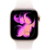 Apple Watch Series 11 (2025) Aluminum 46mm GPS NFC IP6X  Aluminum Case Rose Gold with Sport Band Light Blush