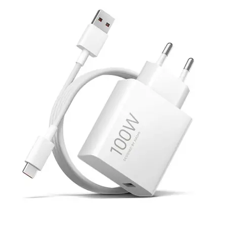 Xiaomi Charge Combo Travel Charger 100W BHR095VEU Quick Charge 3.0 with USB-C Cable 1m