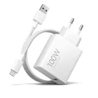 Xiaomi Charge Combo Travel Charger 100W BHR095VEU Quick Charge 3.0 with USB-C Cable 1m