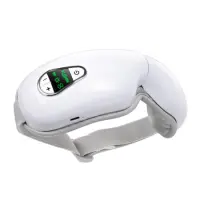 Hoco HP54 Eye Massager 1000mAh with 5 Massage Modes Heating Function LCD Display and BT Music Playback White