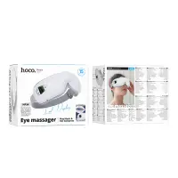 Hoco HP54 Eye Massager 1000mAh with 5 Massage Modes Heating Function LCD Display and BT Music Playback White
