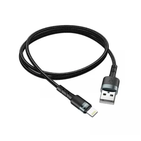 Charging Cable for Hoco SU99 USB to Lightning Braided Black 1m