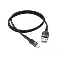 Charging Cable for Hoco SU99 USB to Lightning Braided Black 1m